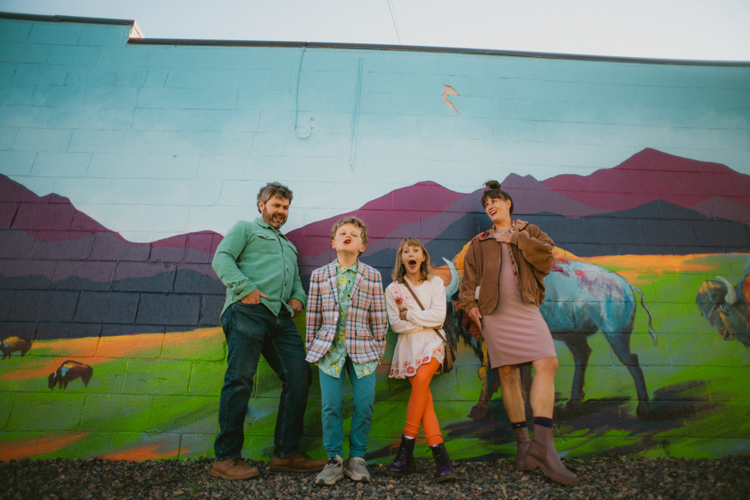 Fun, Offbeat family photography Boulder County