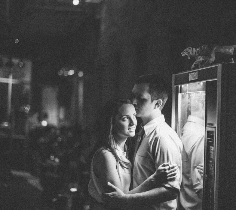 Speakeasy Denver engagement photo session